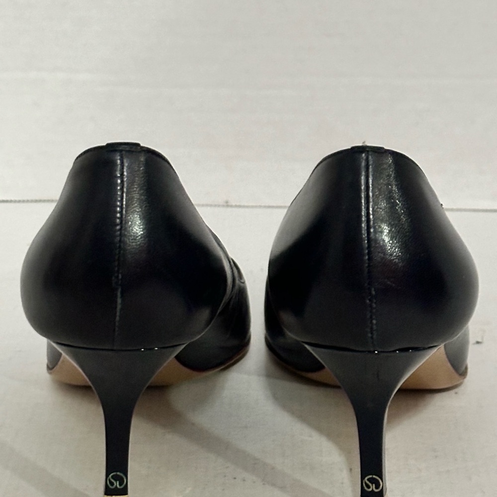 St.John navy blue/gold pointed heels size 38 - Picture 3 of 13